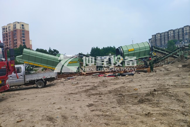 浙江杭州陈腐垃圾资源化再利用处理项目现场